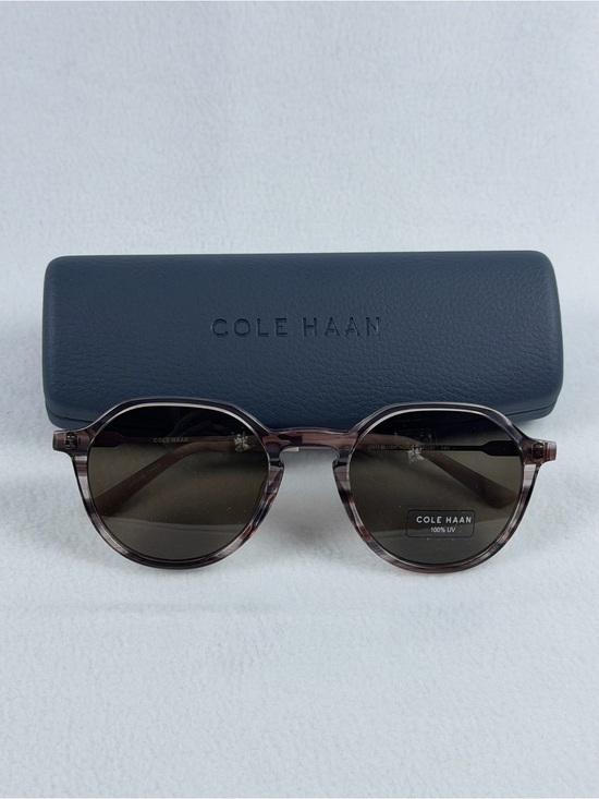Cole Haan CH6503 Blush Horn Round Sunglasses with Case main image 8